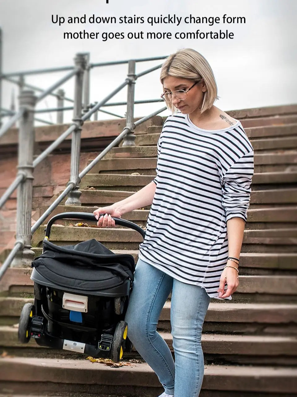 3-in-1 Baby Stroller with Car Seat – Multifunctional Travel System for Newborns & Infants
