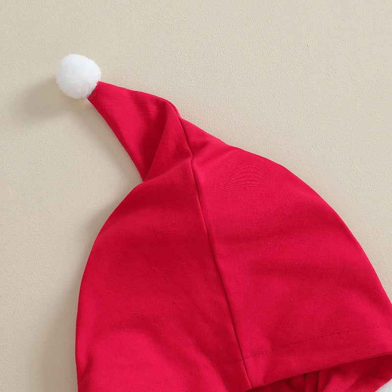 My First Christmas Romper Hoodie Jumpsuit – Baby Christmas Outfit 0-18M