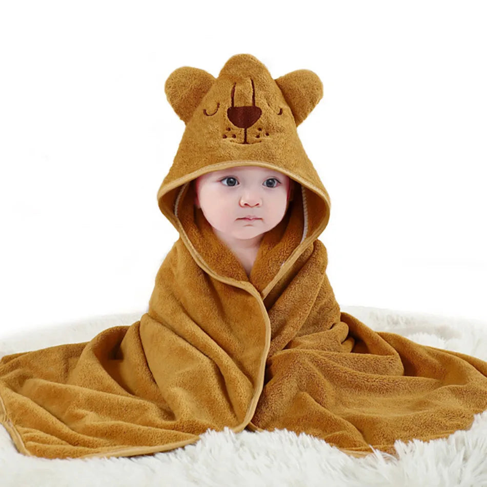 Soft Absorbent Baby Towel & Swaddle – Multi-Use Blanket for Newborns
