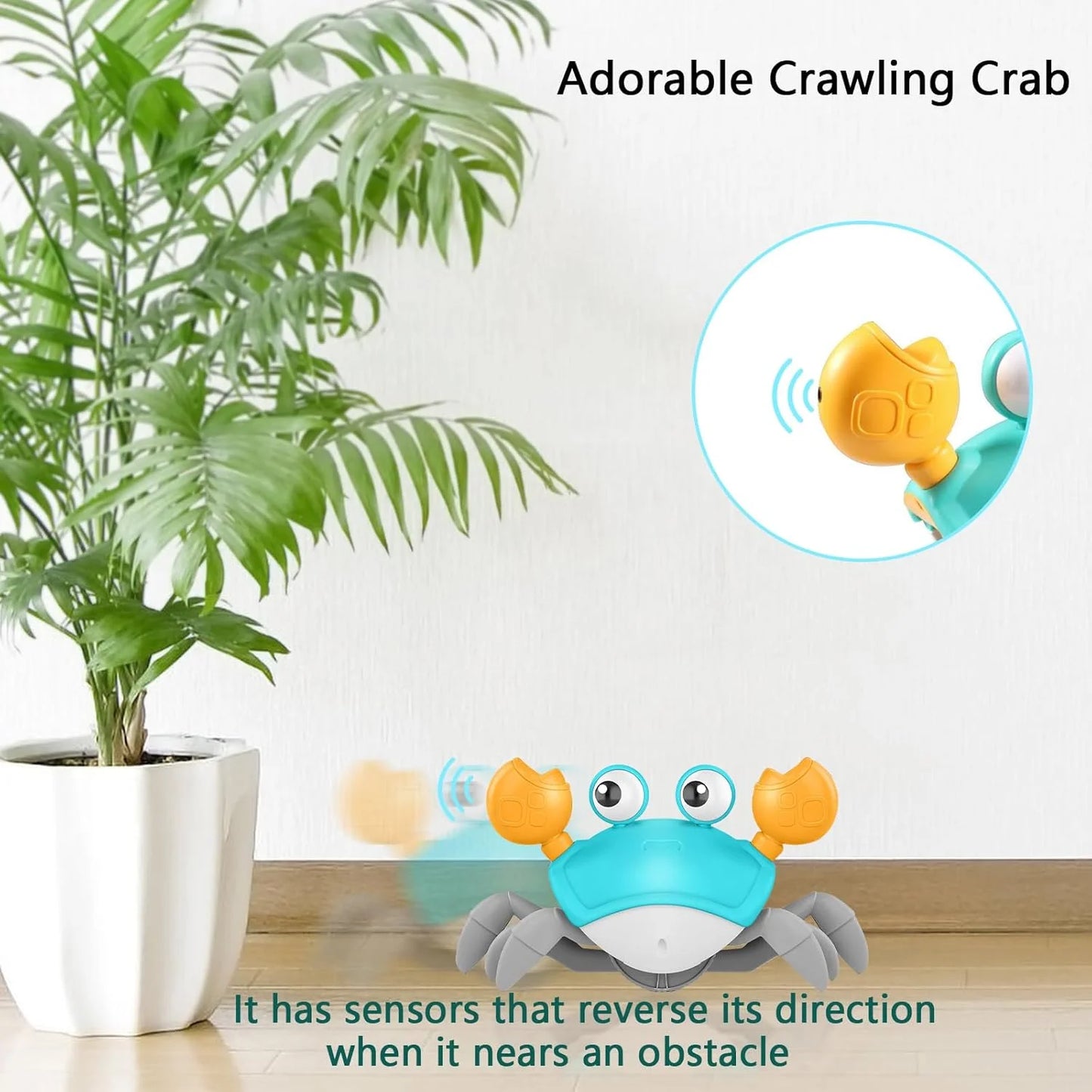 Baby Crawling Crab Toy – Interactive Tummy Time & Developmental Toy for Babies 0-18 Months