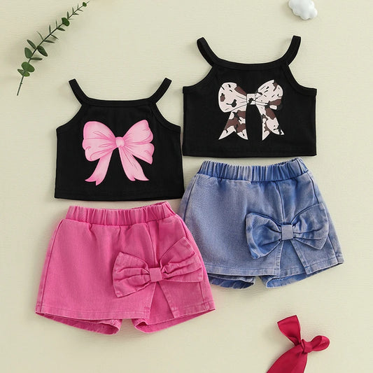 Bow Belle Summer Shorts Set