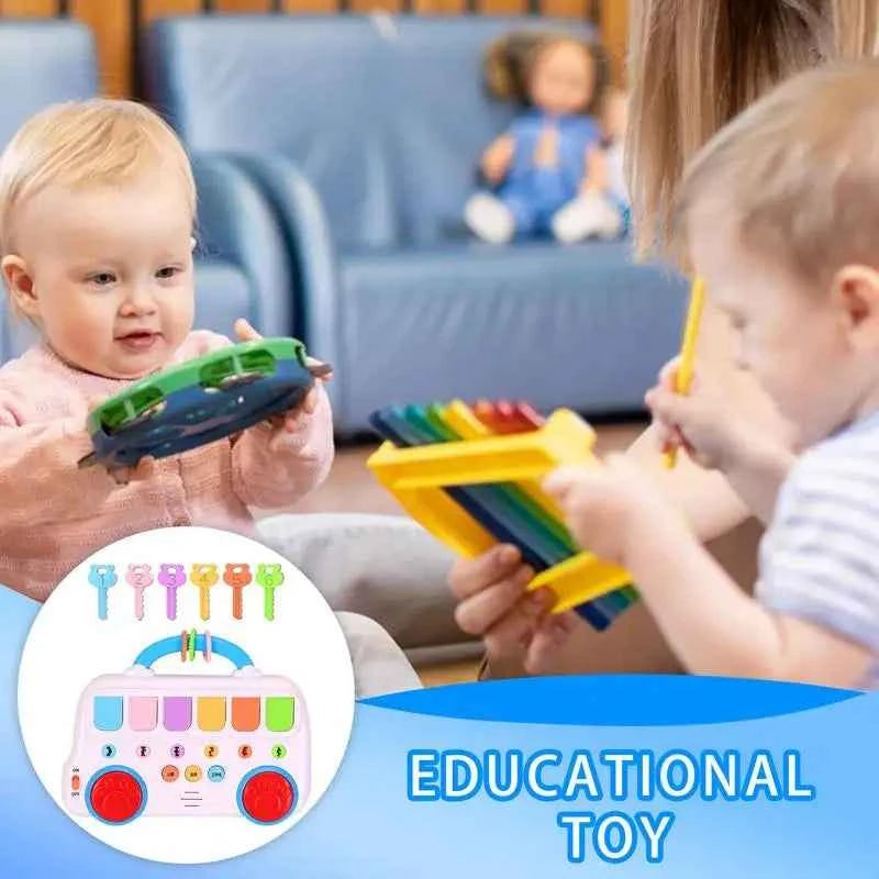 Animal Popping Musical Toy for Toddlers – Interactive Educational Color Sorting Toy for Ages 1-3