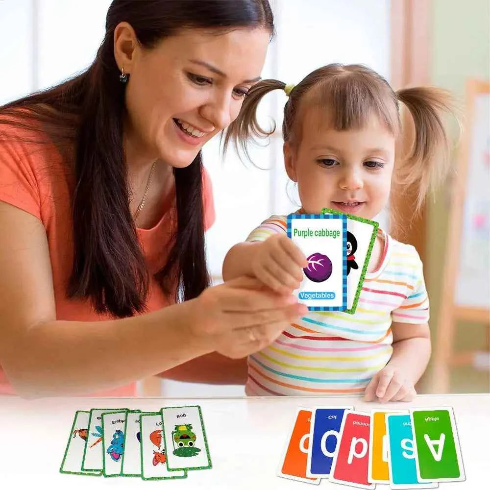 Alphabet Flash Cards for Toddlers & Preschoolers – Educational Learning Cards (52 Cards)