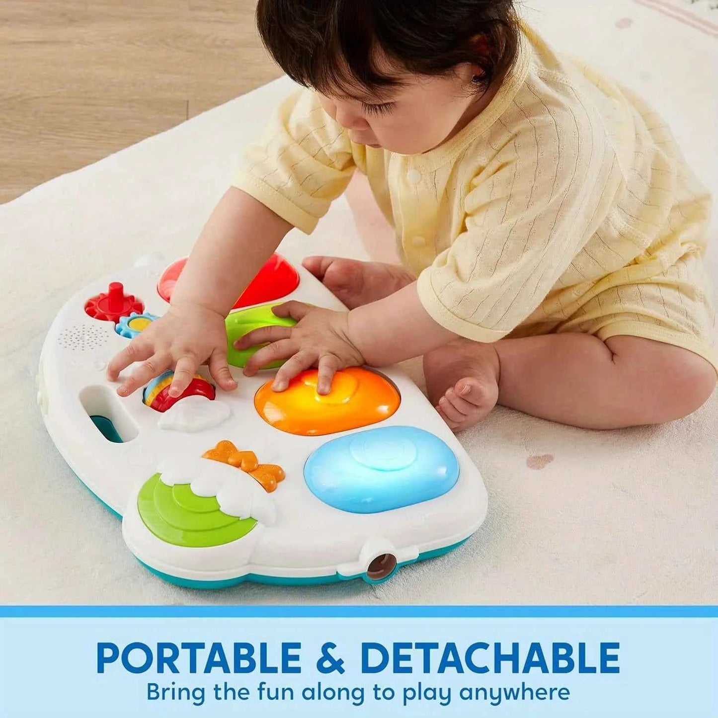Baby Tummy Time Play Mat with Piano & Toys – Musical Activity Gym for Infants 0–12 Months