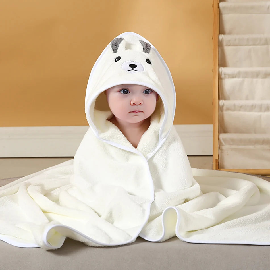 Soft Absorbent Baby Towel & Swaddle – Multi-Use Blanket for Newborns