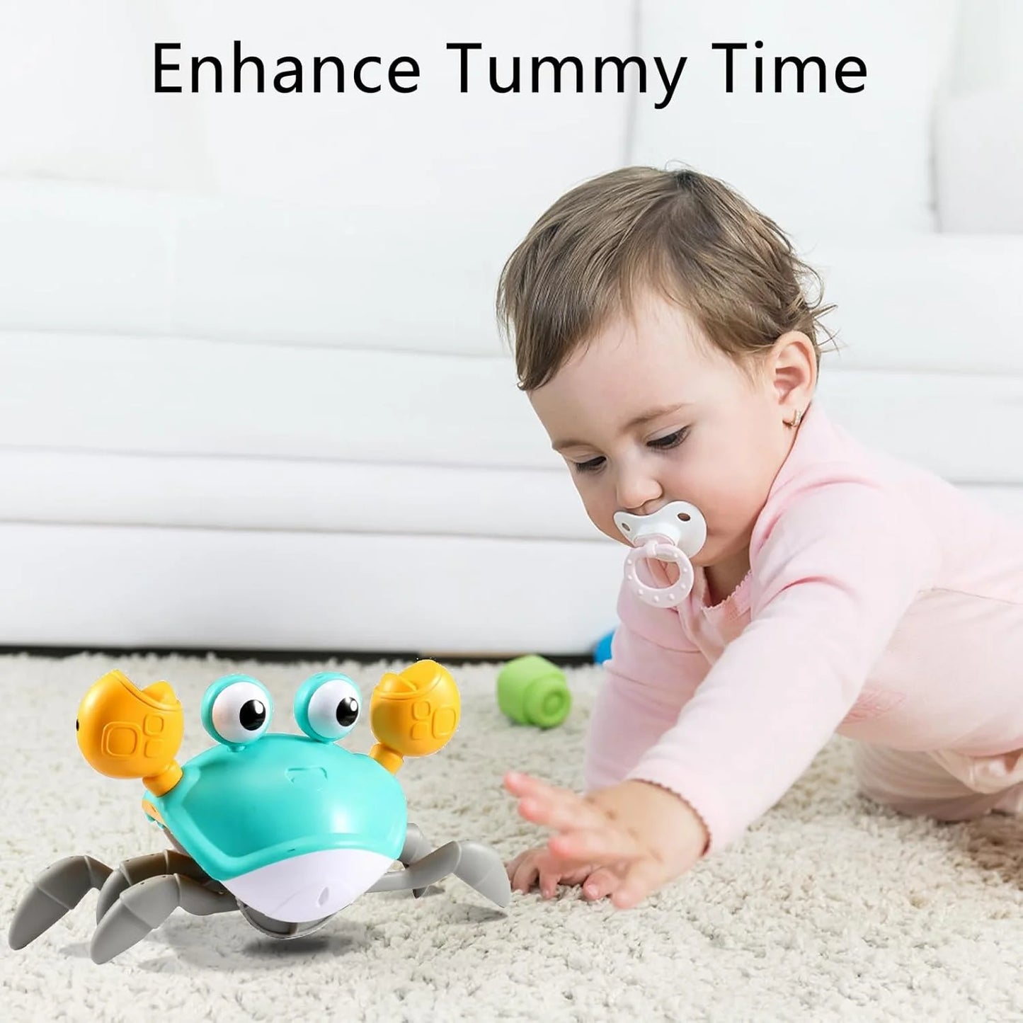Baby Crawling Crab Toy – Interactive Tummy Time & Developmental Toy for Babies 0-18 Months