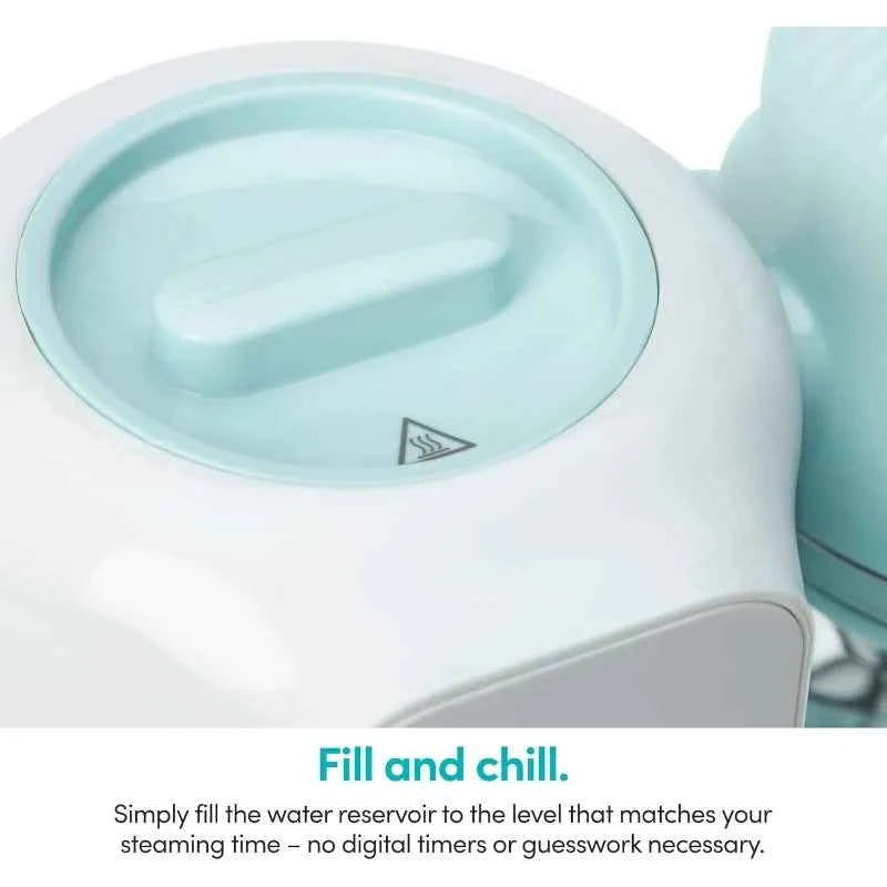NutriBullet Baby Steam + Blend – All-in-One Baby Food Maker (White/Blue, Dishwasher Safe)