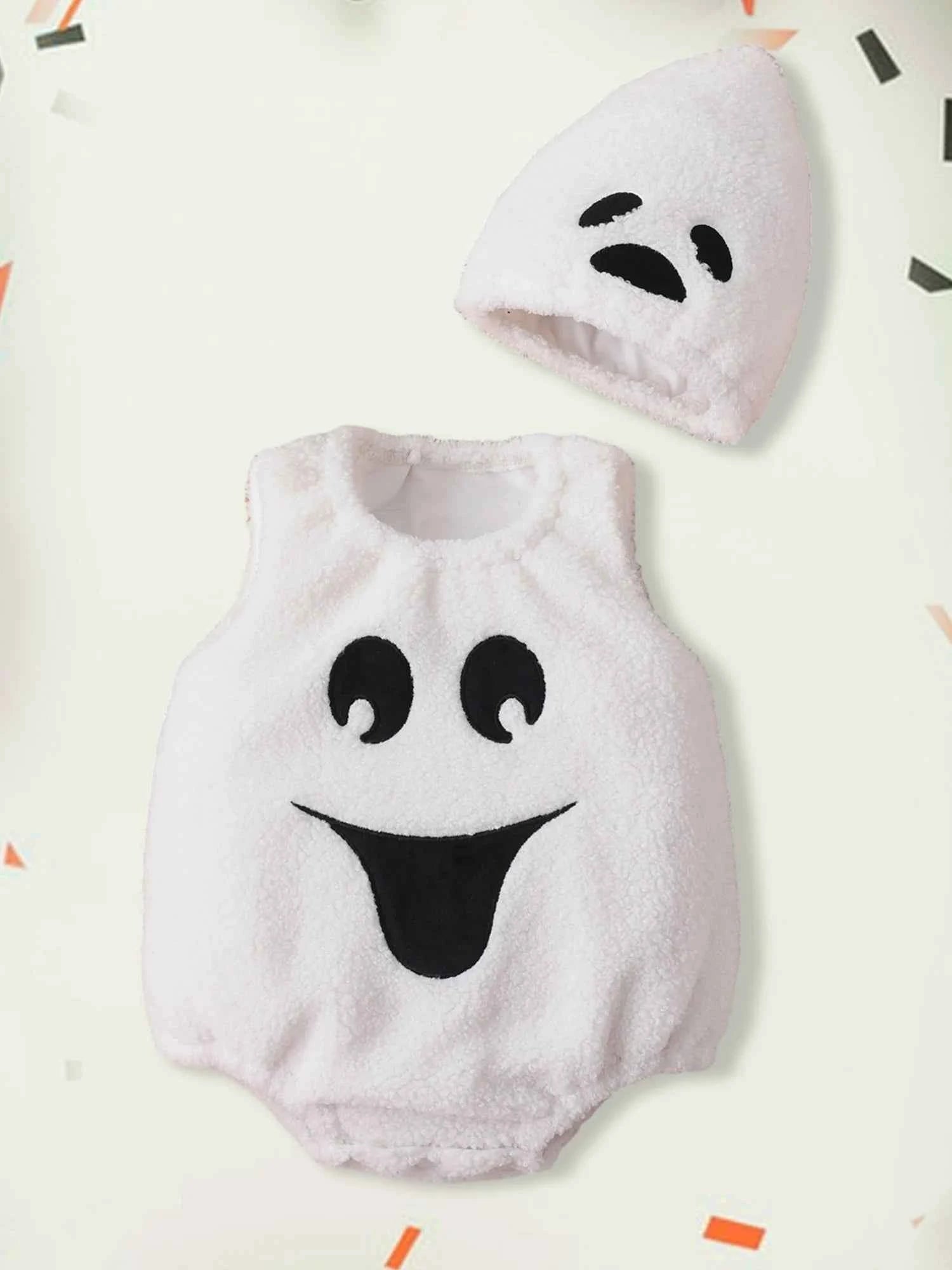 Pumpkin Spider Halloween Costume Jumpsuit with Headband – Infant & Toddler Outfit