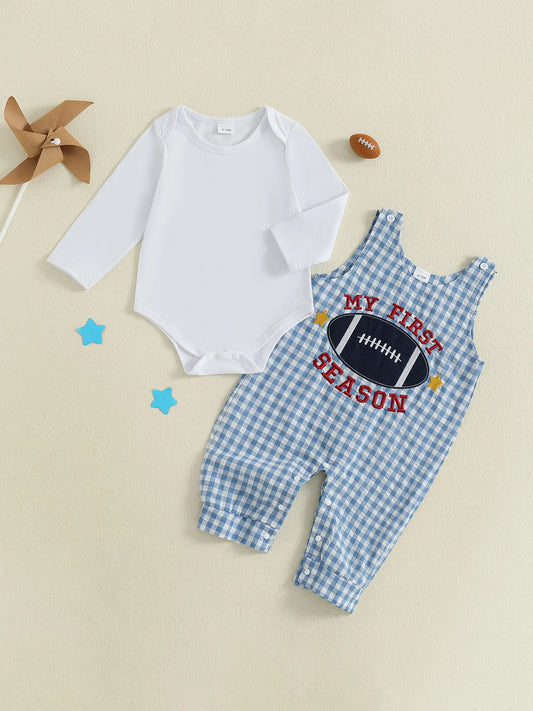 Toddler Football Outfit – Short Sleeve Jersey and Shorts 2-Piece Summer Activewear Set