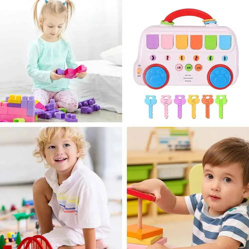 Animal Popping Musical Toy for Toddlers – Interactive Educational Color Sorting Toy for Ages 1-3