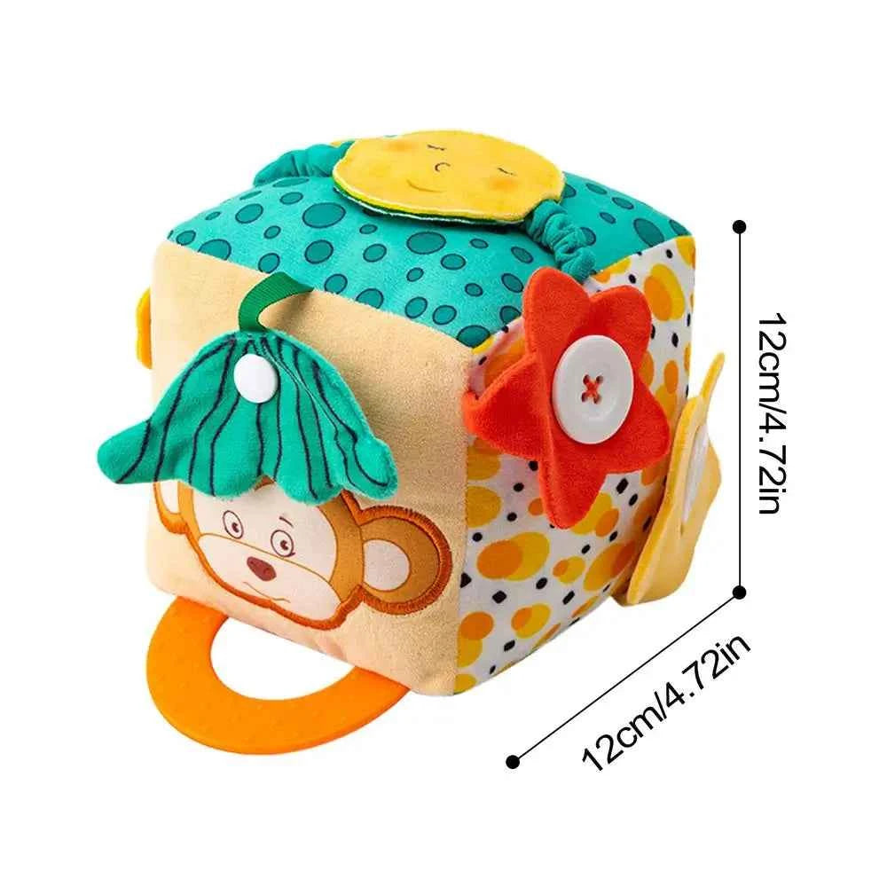 Baby Practice Dressing Toy – Early Learning Activity Cube with Buttons for Life Skills Education