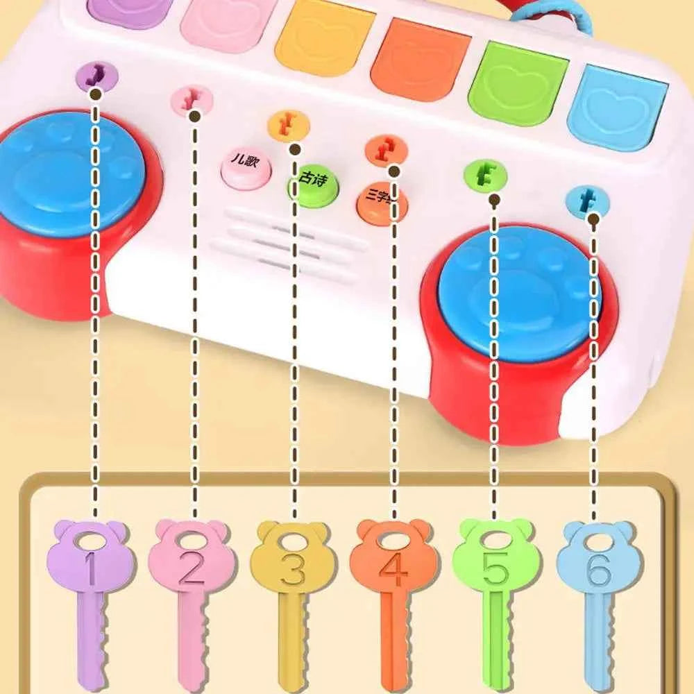 Animal Popping Musical Toy for Toddlers – Interactive Educational Color Sorting Toy for Ages 1-3