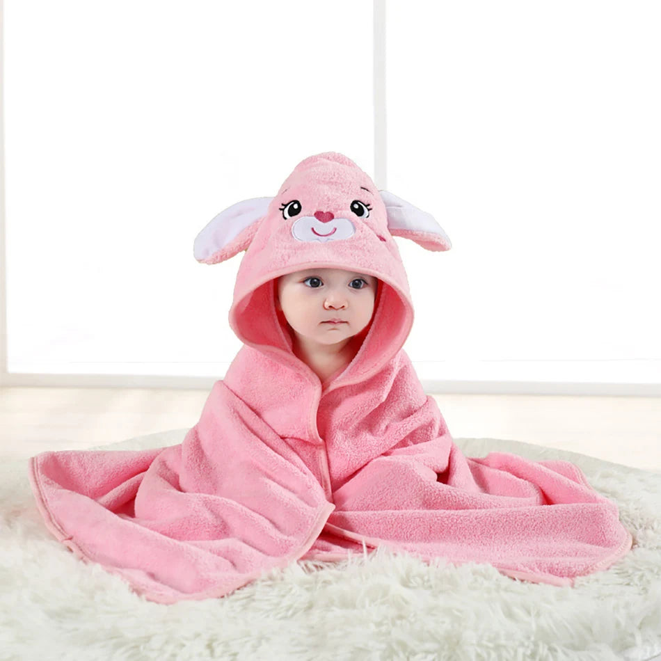 Soft Absorbent Baby Towel & Swaddle – Multi-Use Blanket for Newborns