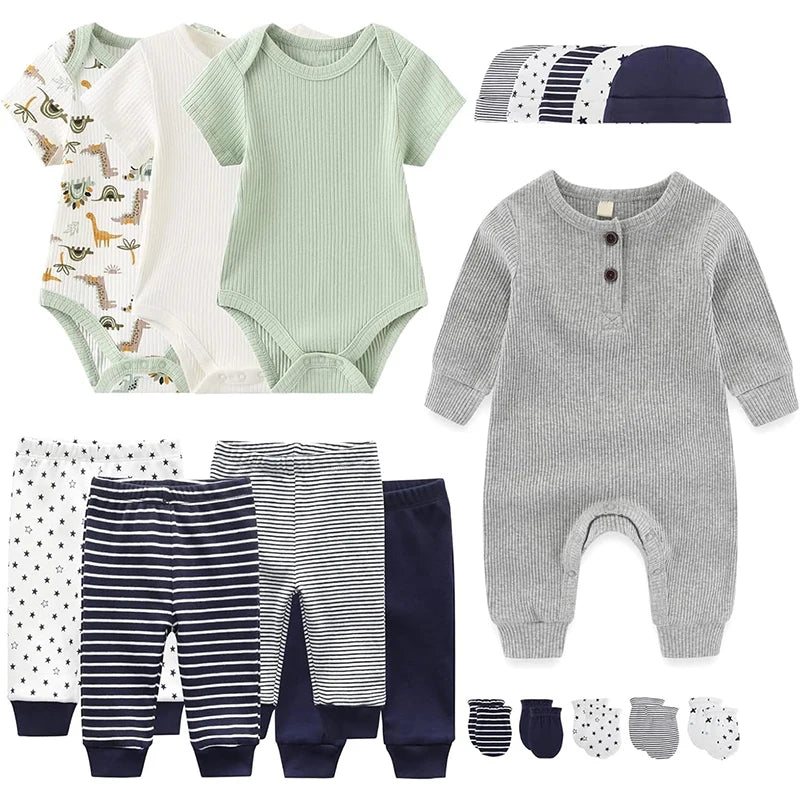 Bundle of Joy 18-Piece Sleeper Set For Girls or Boys (3-6M)