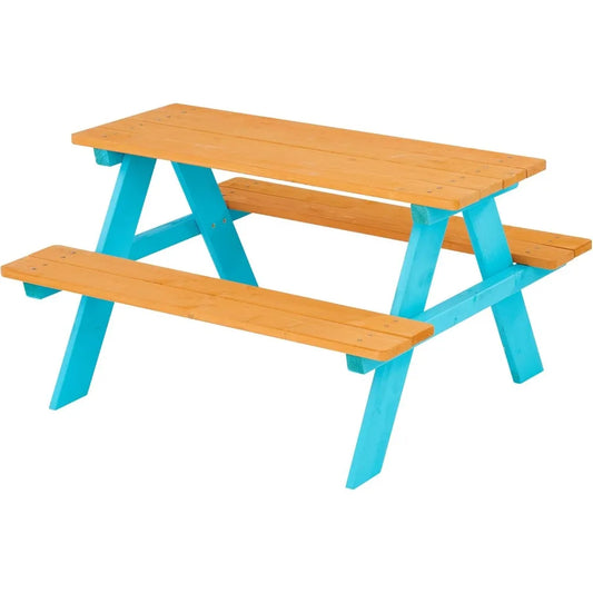 Children’s Wooden Picnic Table and Bench Set – Outdoor Play Table