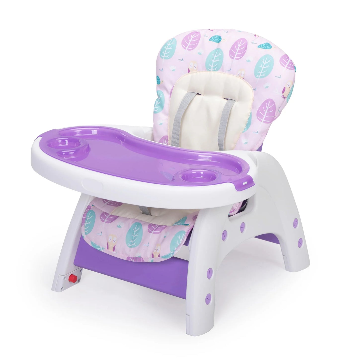 3-in-1 Convertible Baby High Chair with Booster Seat, Feeding Tray & Toddler Table Chair Set – Adjustable Backrest, Safety Belt, Easy Clean