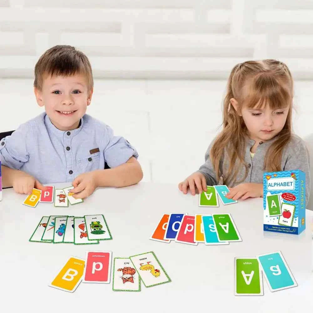 Alphabet Flash Cards for Toddlers & Preschoolers – Educational Learning Cards (52 Cards)