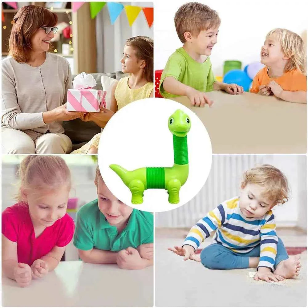 Animal Pop Tube Fidget Toys – Set of 2 Telescopic Sensory Toys