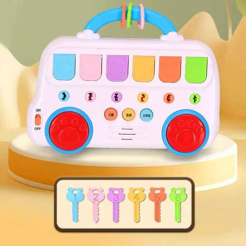 Animal Popping Musical Toy for Toddlers – Interactive Educational Color Sorting Toy for Ages 1-3