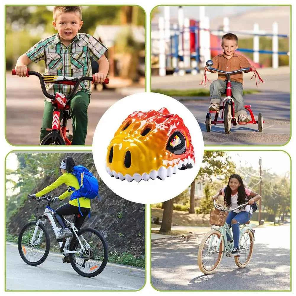 Toddler Bike Helmet Dinosaur Design – Kids Multi-Sport Protective Helmet for Bicycle, Scooter, and Skate