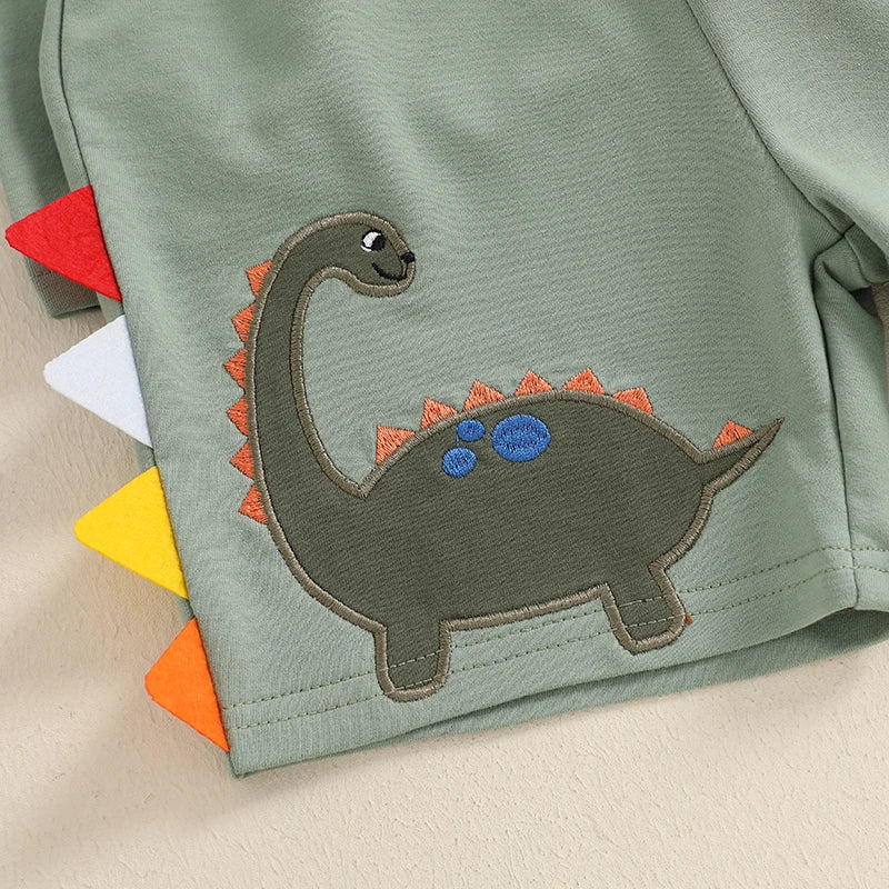 Dino Dash Summer Shorts Set (3-6Y)