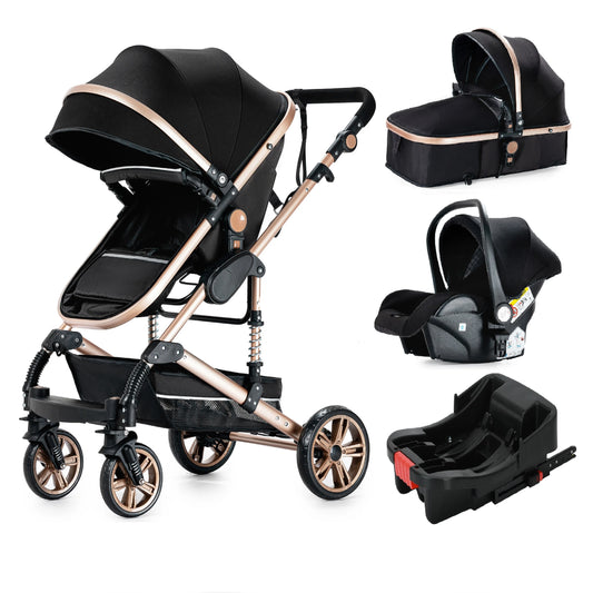 3-in-1 Baby Stroller with Car Seat and Bassinet