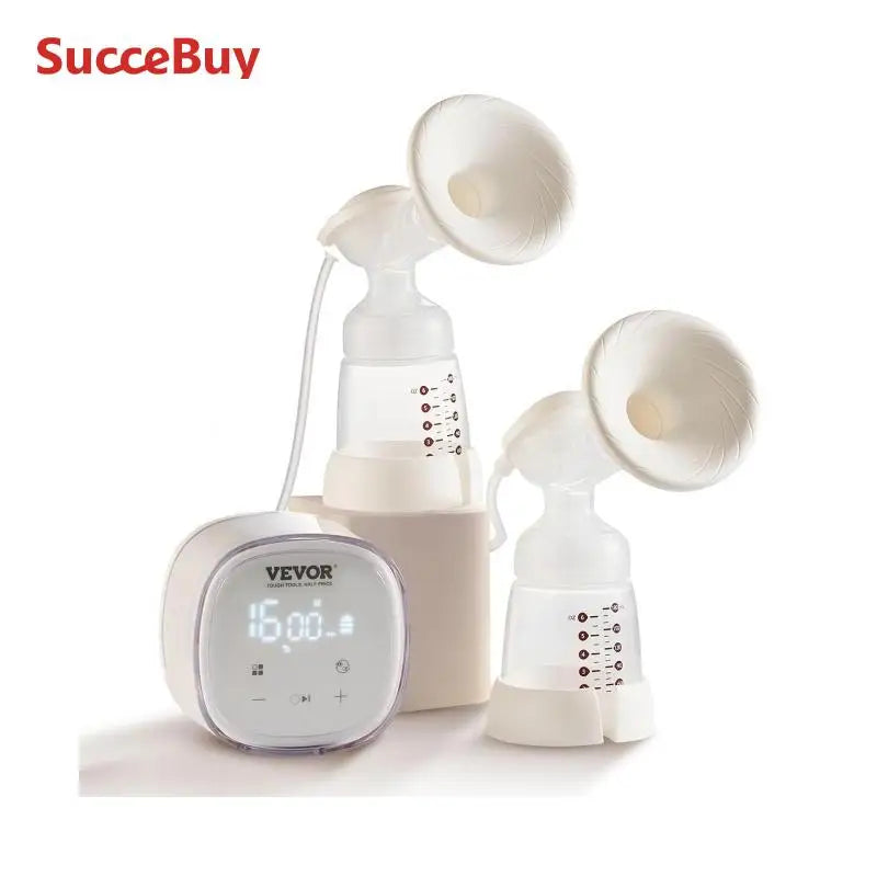 Double Electric Breast Pump – Portable Rechargeable Pump with LED Display & Anti-Backflow