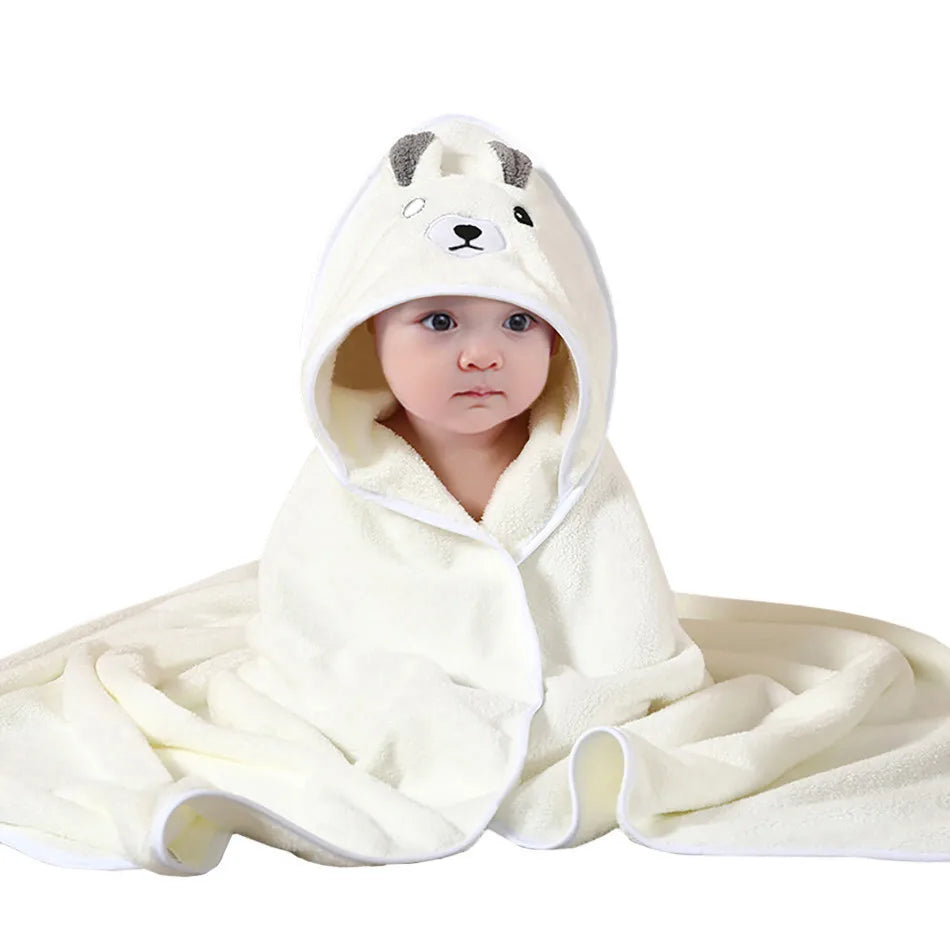 Soft Absorbent Baby Towel & Swaddle – Multi-Use Blanket for Newborns
