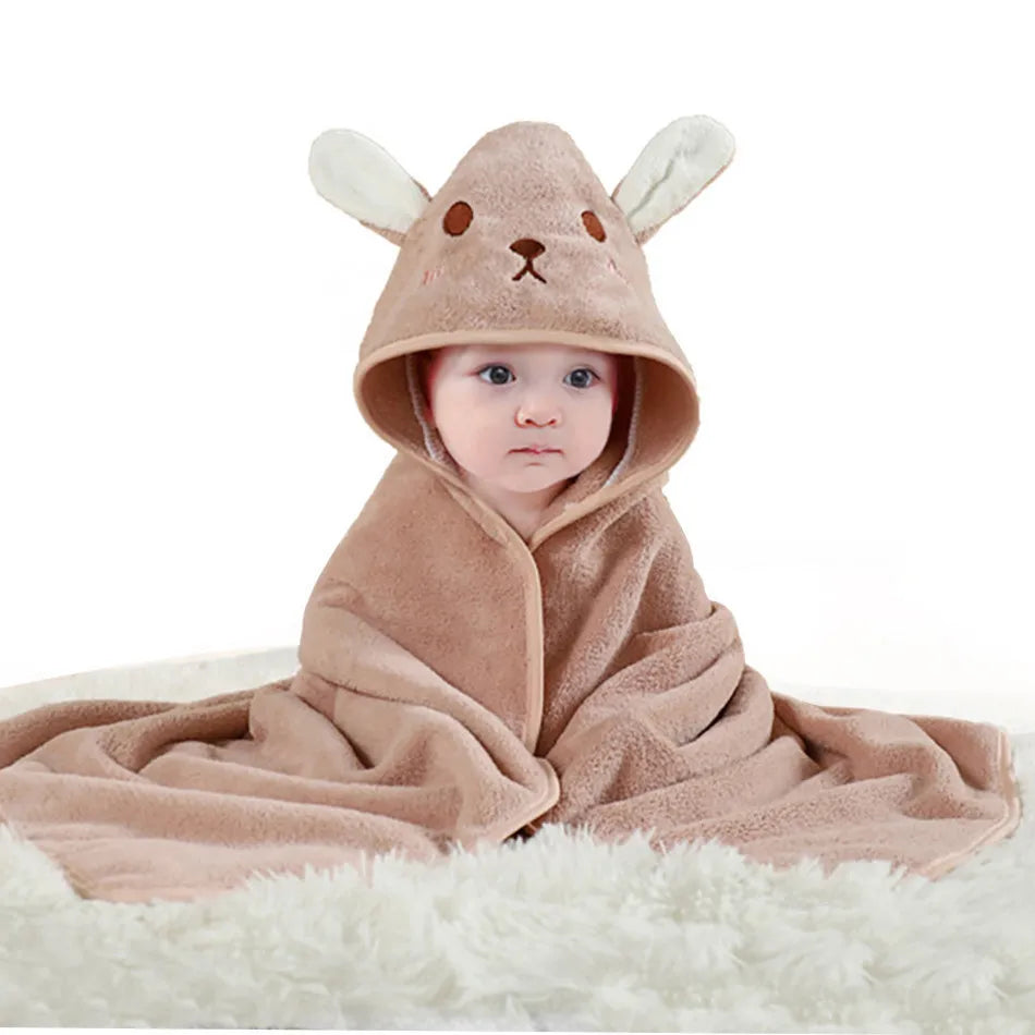 Soft Absorbent Baby Towel & Swaddle – Multi-Use Blanket for Newborns
