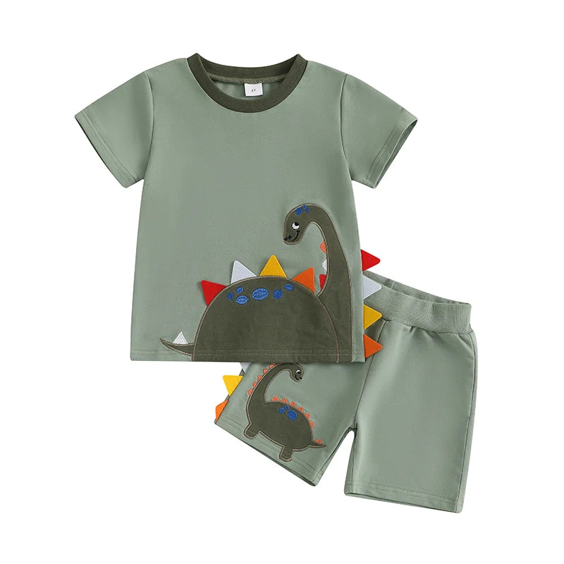 Dino Dash Summer Shorts Set (3-6Y)