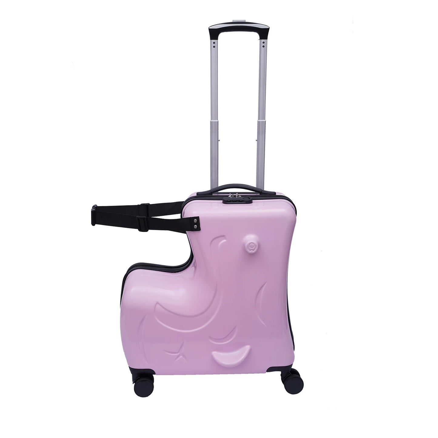 Kids Ride-On Horse Suitcase 20” Spinner Luggage – Hard Shell Rolling Travel Case with Wheels, Carry-On for Toddlers Ages 3–6
