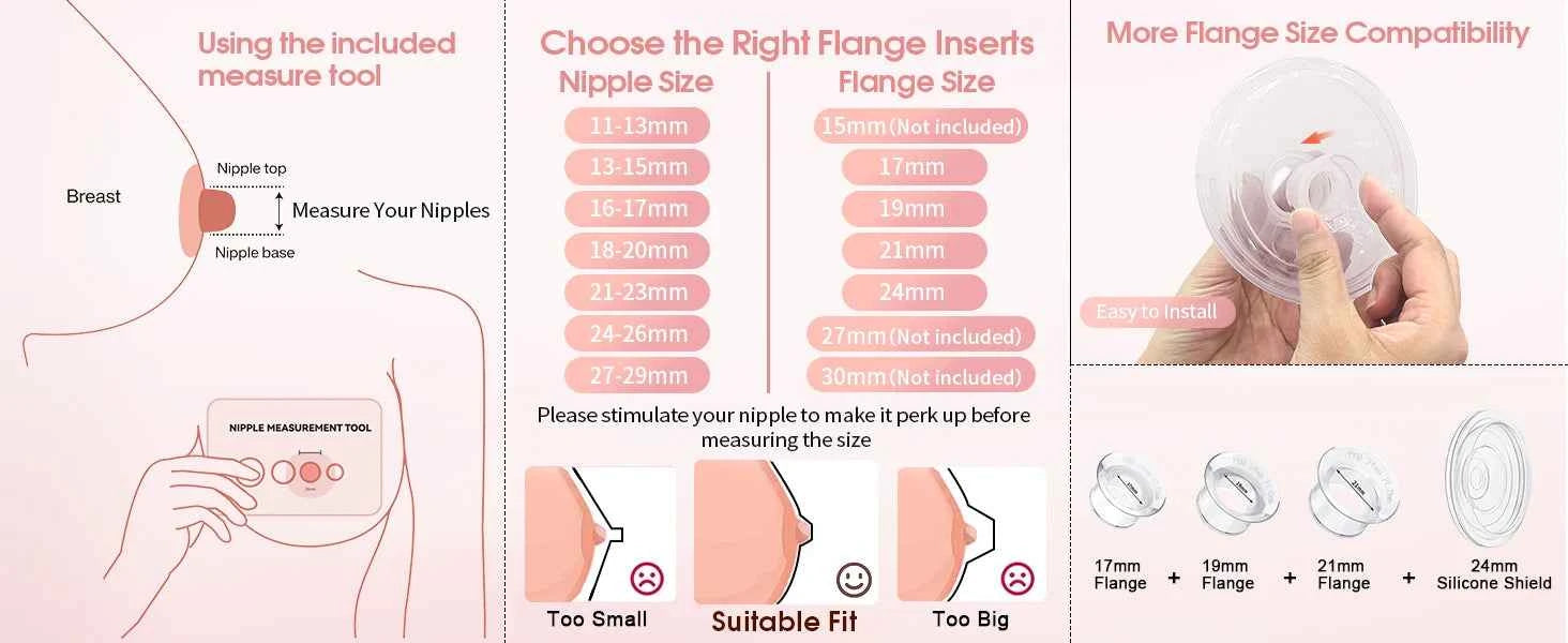 Hands-Free Breast Pump – Electric, Rechargeable, Silent & Painless for Comfortable Breastfeeding (2-Pack)