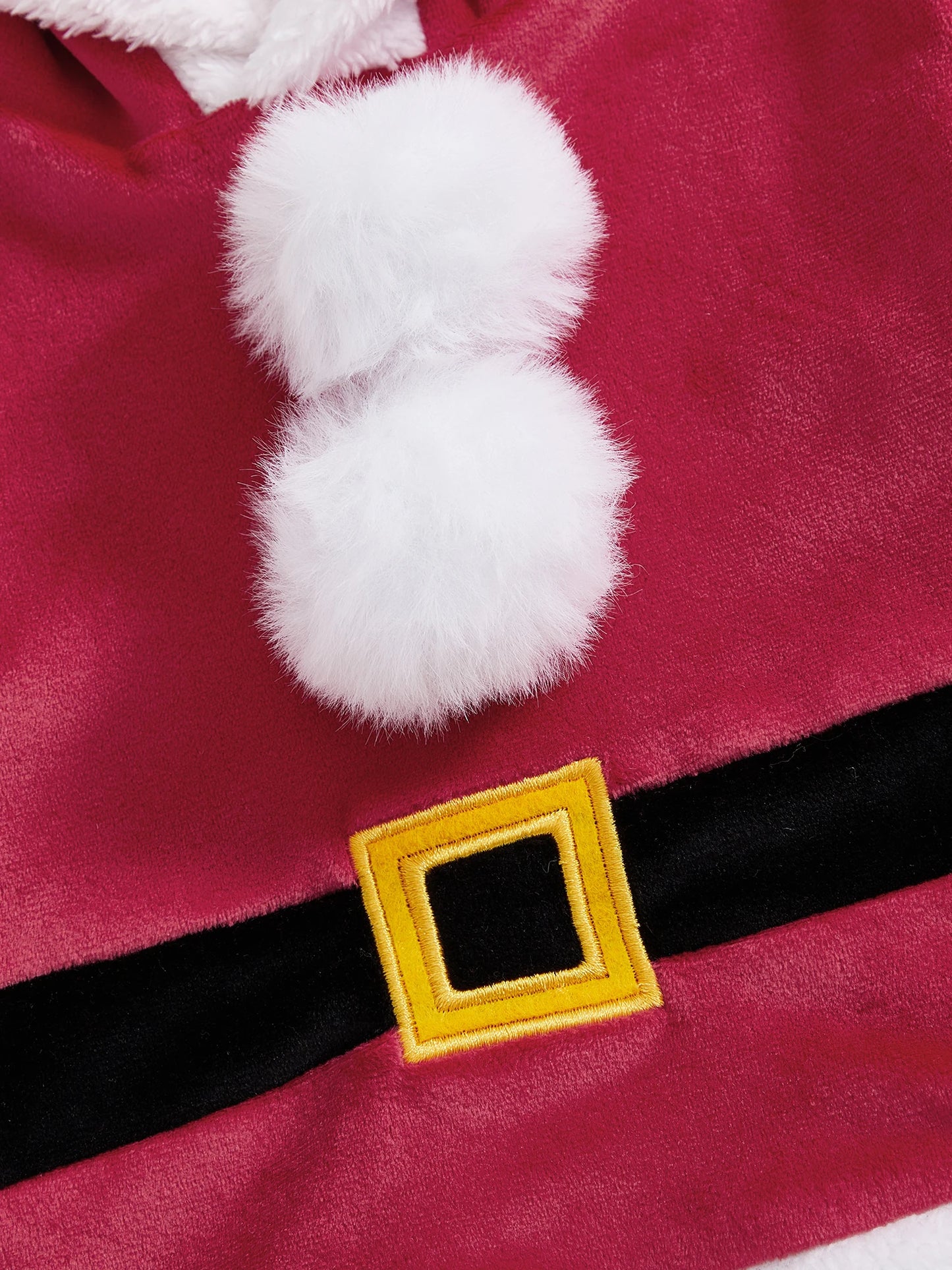 Baby Santa Claus Outfit – Long Sleeve Hooded Sweatshirt with Pants Christmas Costume Set