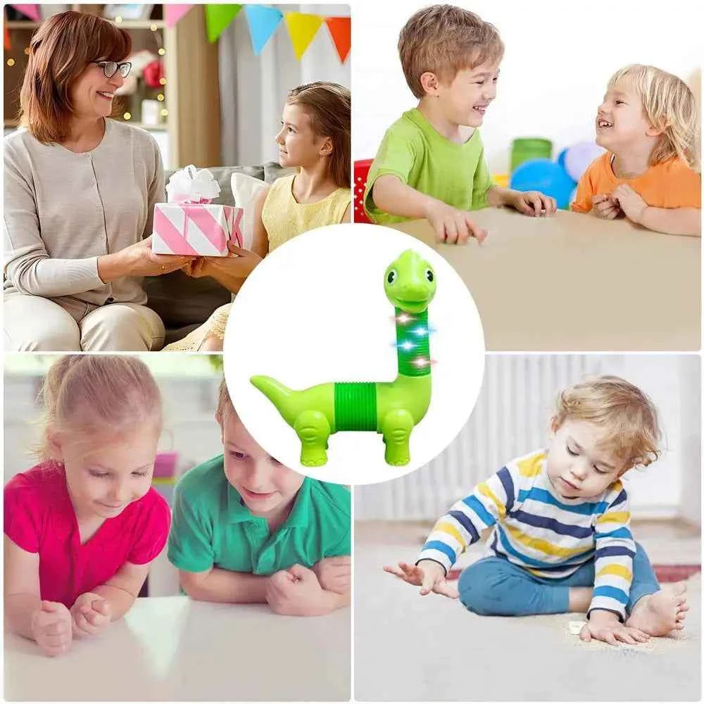 Animal Pop Tube Fidget Toys – Set of 2 Telescopic Sensory Toys