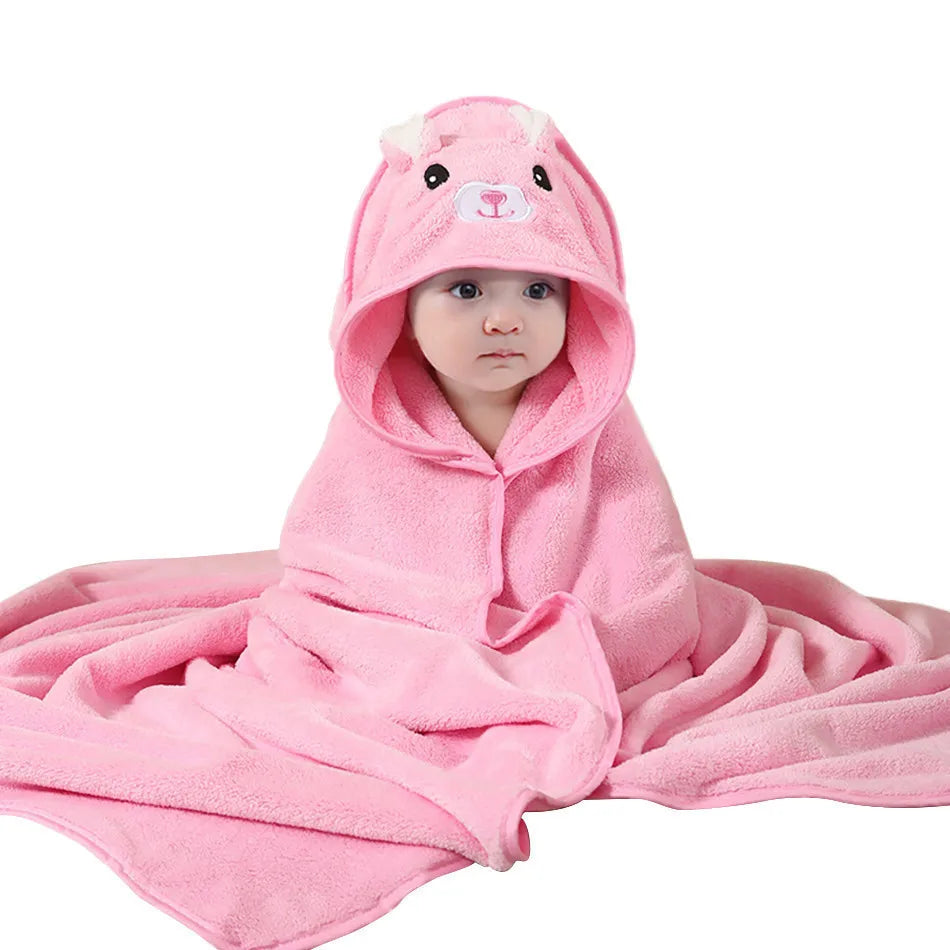 Soft Absorbent Baby Towel & Swaddle – Multi-Use Blanket for Newborns