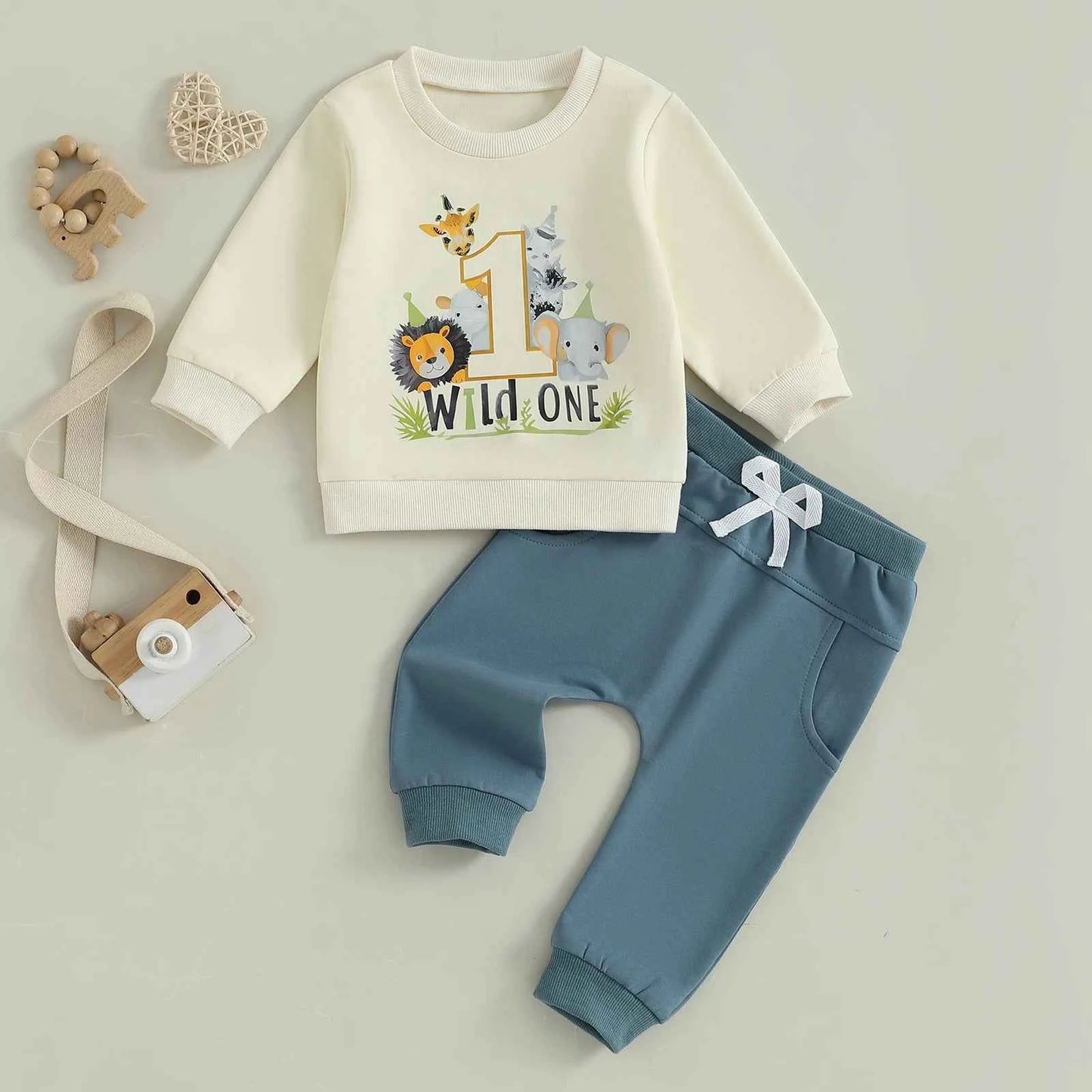 Baby Girl First Birthday Outfit – Floral Print Romper with Headband Toddler Clothes Set