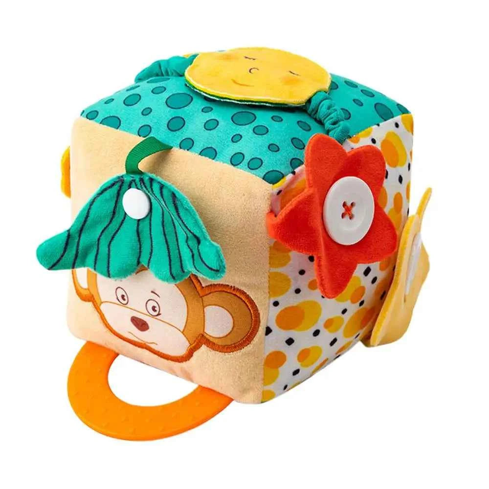 Baby Practice Dressing Toy – Early Learning Activity Cube with Buttons for Life Skills Education