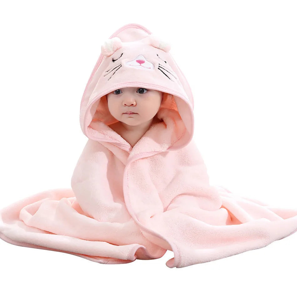Soft Absorbent Baby Towel & Swaddle – Multi-Use Blanket for Newborns