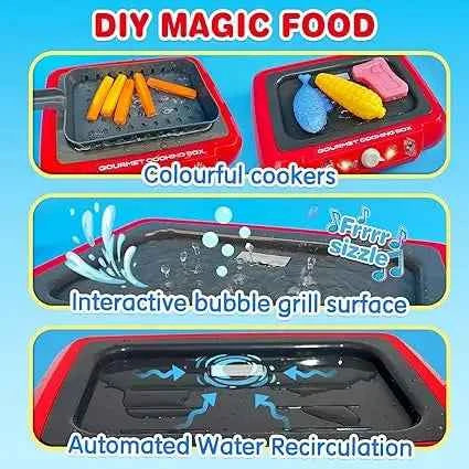 Color Changing Kids Food Fryer Pretend Play Toys for kids 3 - Gourmet Cooking Box toys
